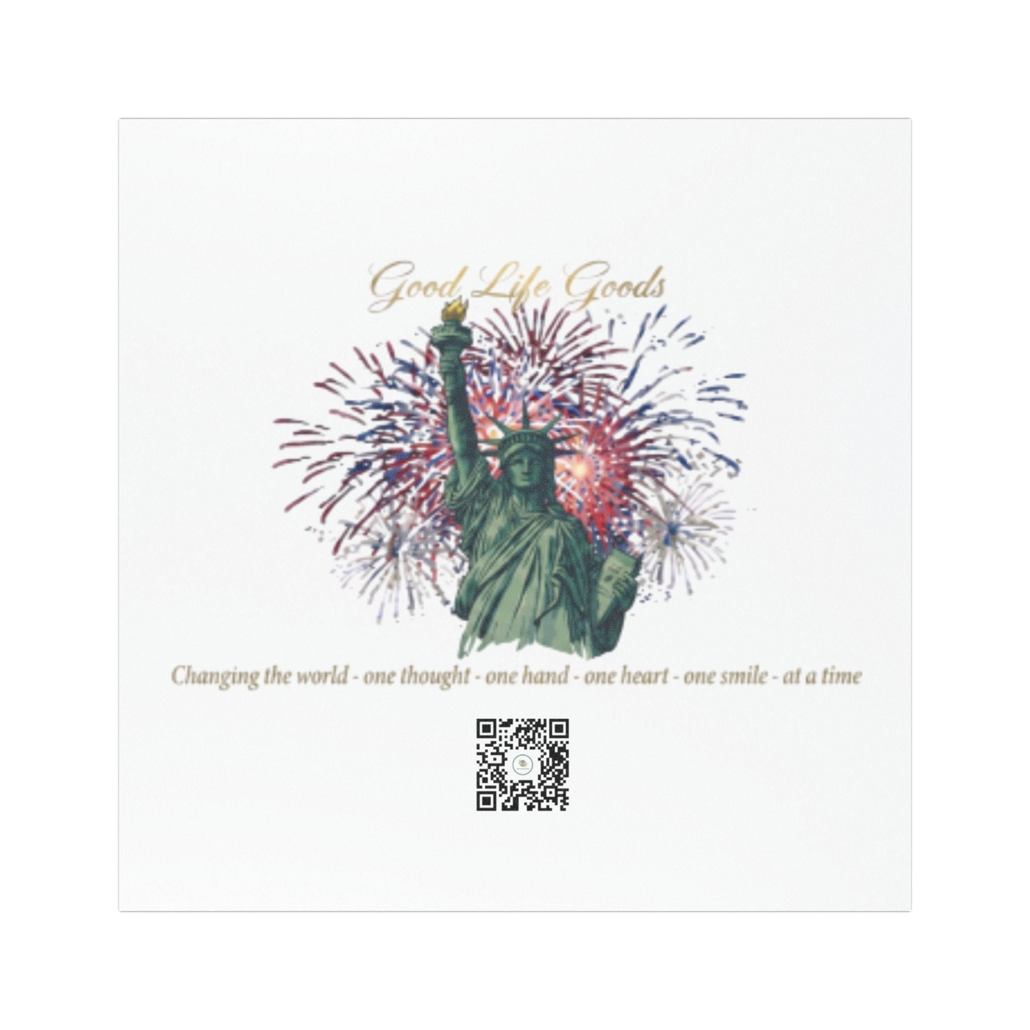 Statue of Liberty Fireworks Car Magnet – Patriotic USA Travel Decal