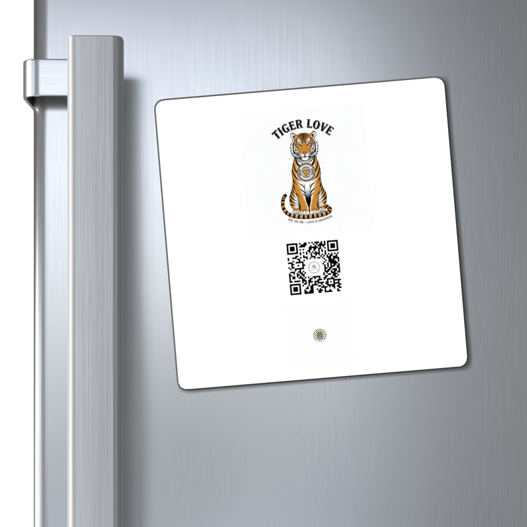 Tiger Love QR Refrigerator Magnet