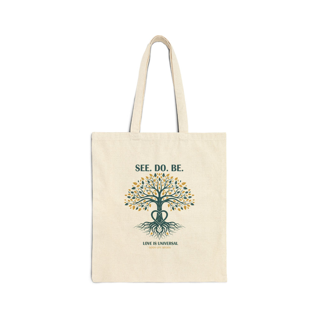 See. Do. Be. Tree Canvas Tote — Inspirational Eco-Friendly Cotton Bag