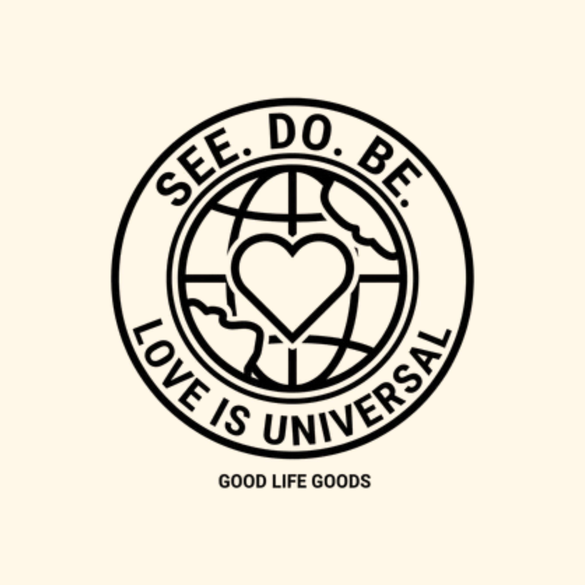 Explorer Sling Bag — "See. Do. Be. Love Is Universal" Embroidered Crossbody