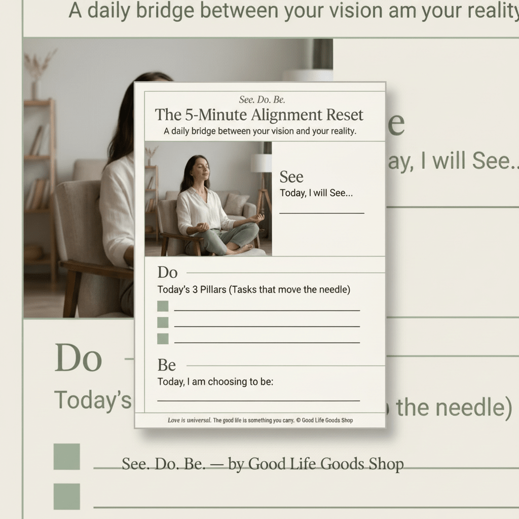 5-Minute Reset Protocol | Daily Grounding Reflection Journal (Digital Download) - Good Life Goods
