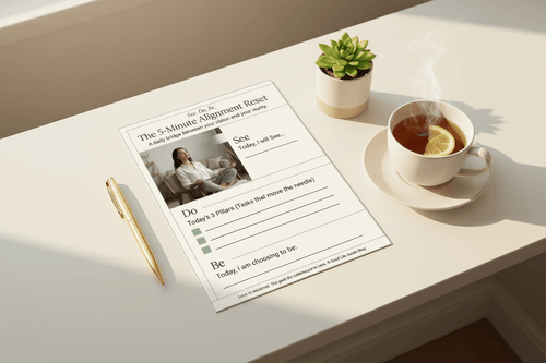 5-Minute Reset Protocol | Daily Grounding Reflection Journal (Digital Download) - Good Life Goods
