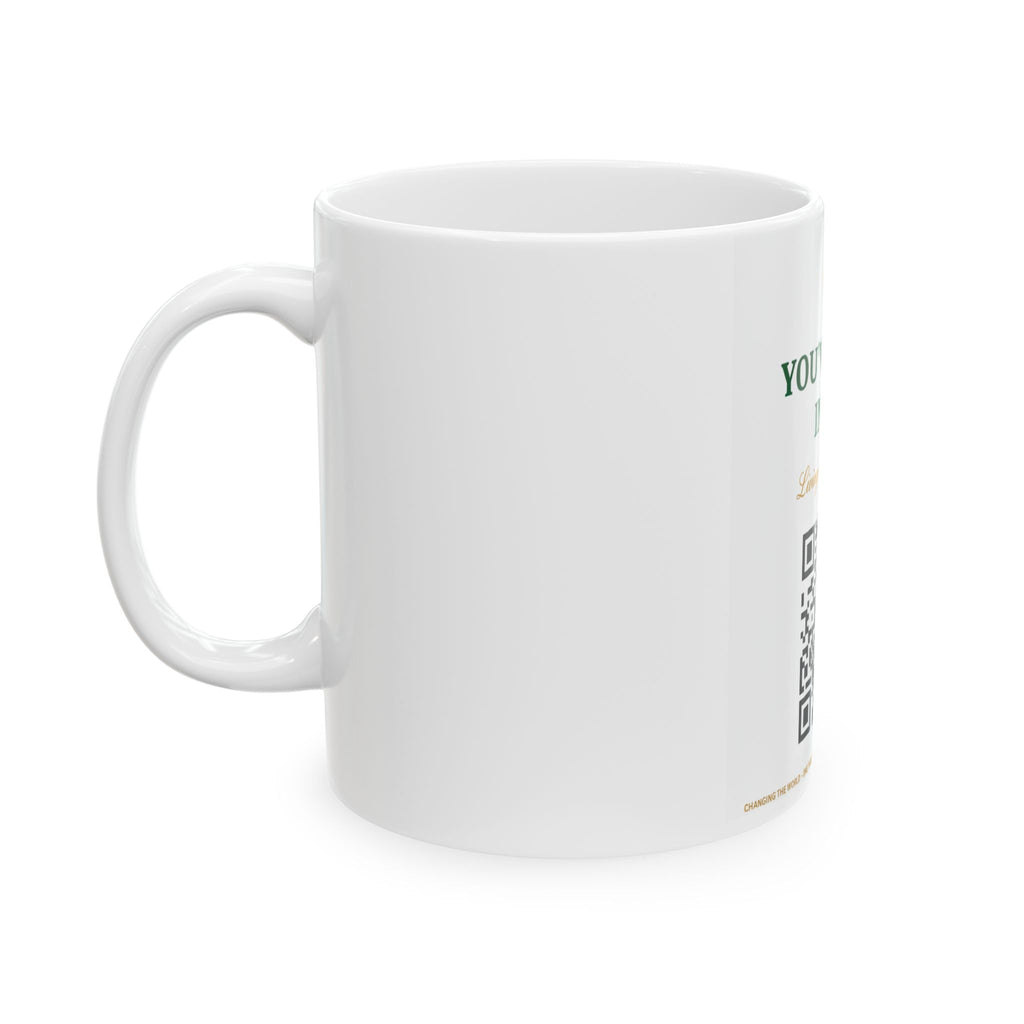 Inspirational Ceramic Mug "You've Got It In You" with QR Code – Motivational Coffee Cup, Gift for Encouragement