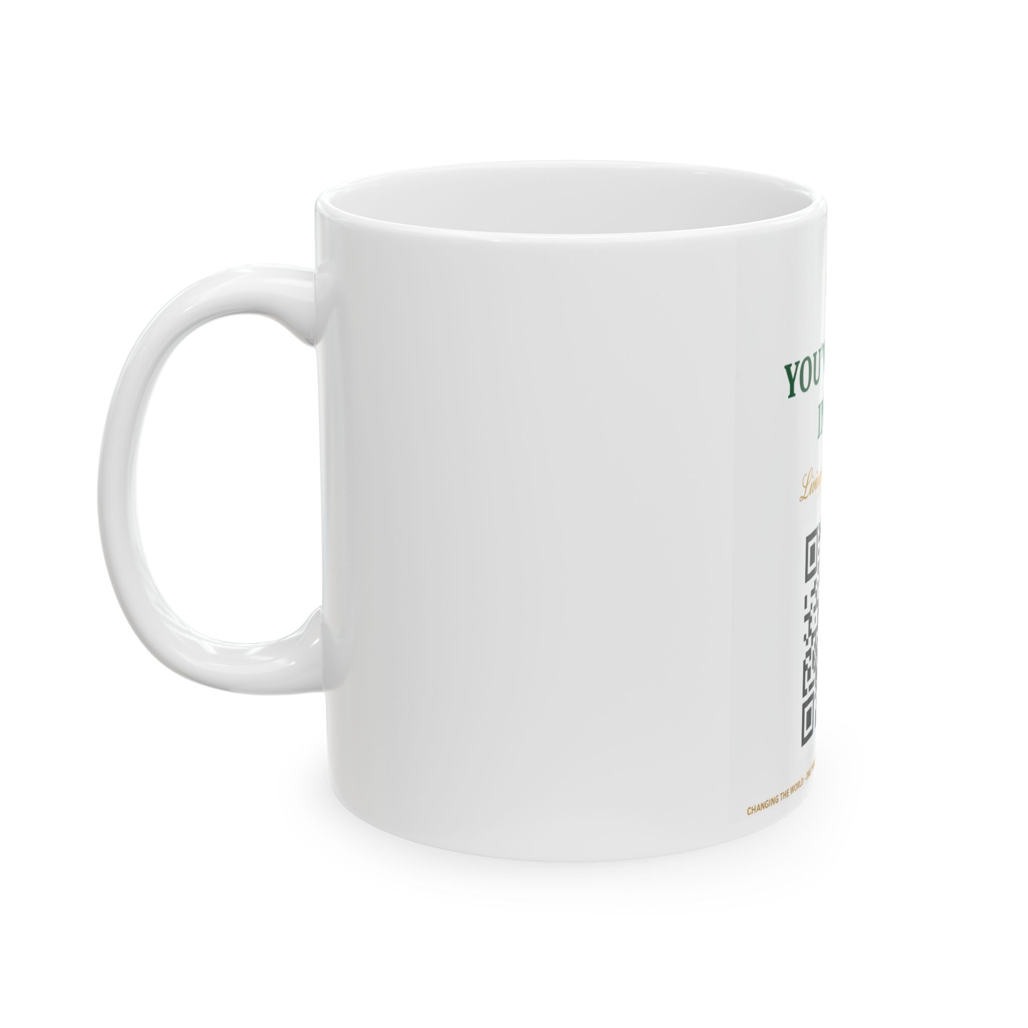 Inspirational Ceramic Mug "You've Got It In You" with QR Code – Motivational Coffee Cup, Gift for Encouragement