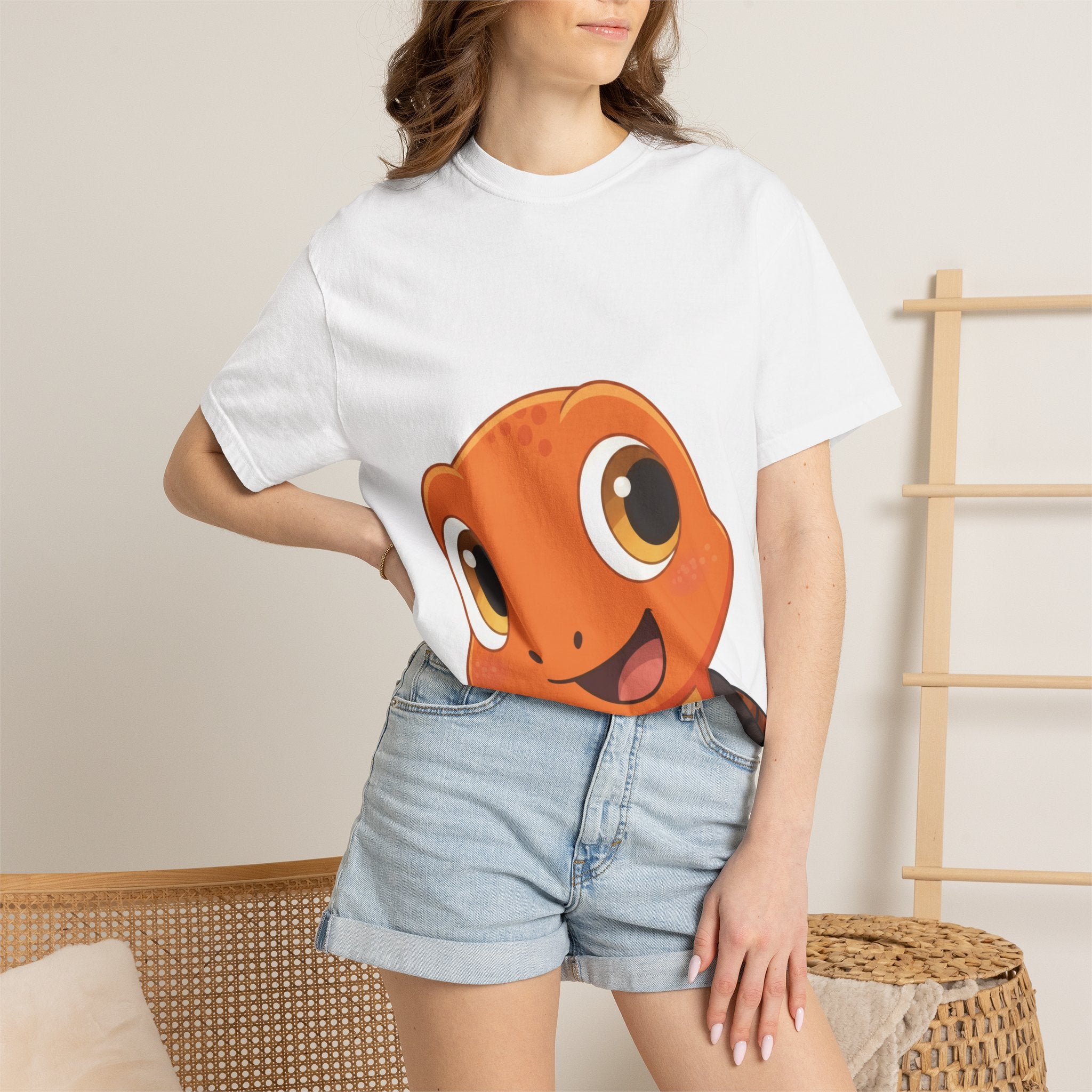 Cute Orange Ziggy T‑Shirt — Smiling Cartoon Tee