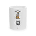 Tiger Love Ceramic Mug (11oz, 15oz) — Cute Tiger Graphic & QR Code Coffee Cup