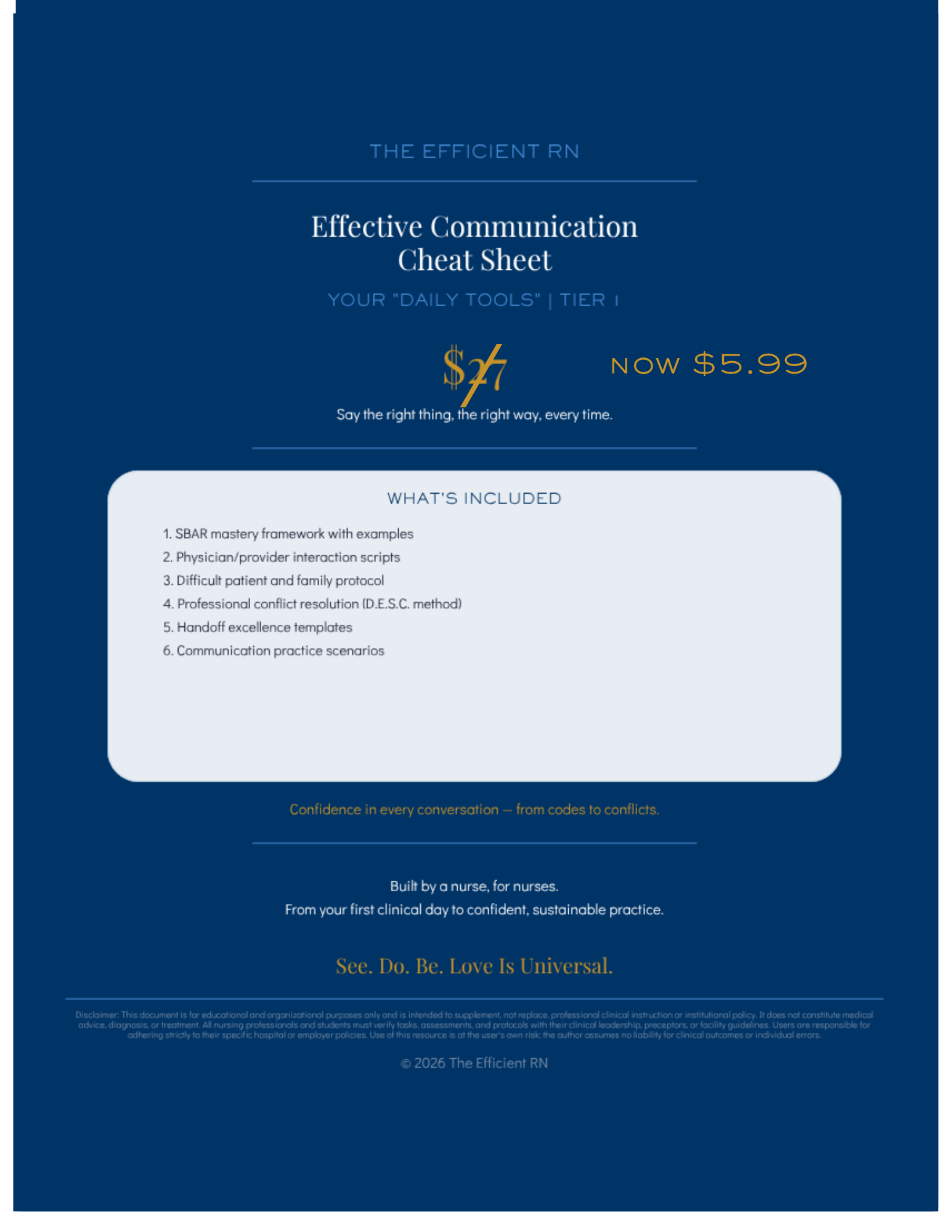 Effective Communication Cheat Sheet — Speak with Authority. Advocate with Confidence.