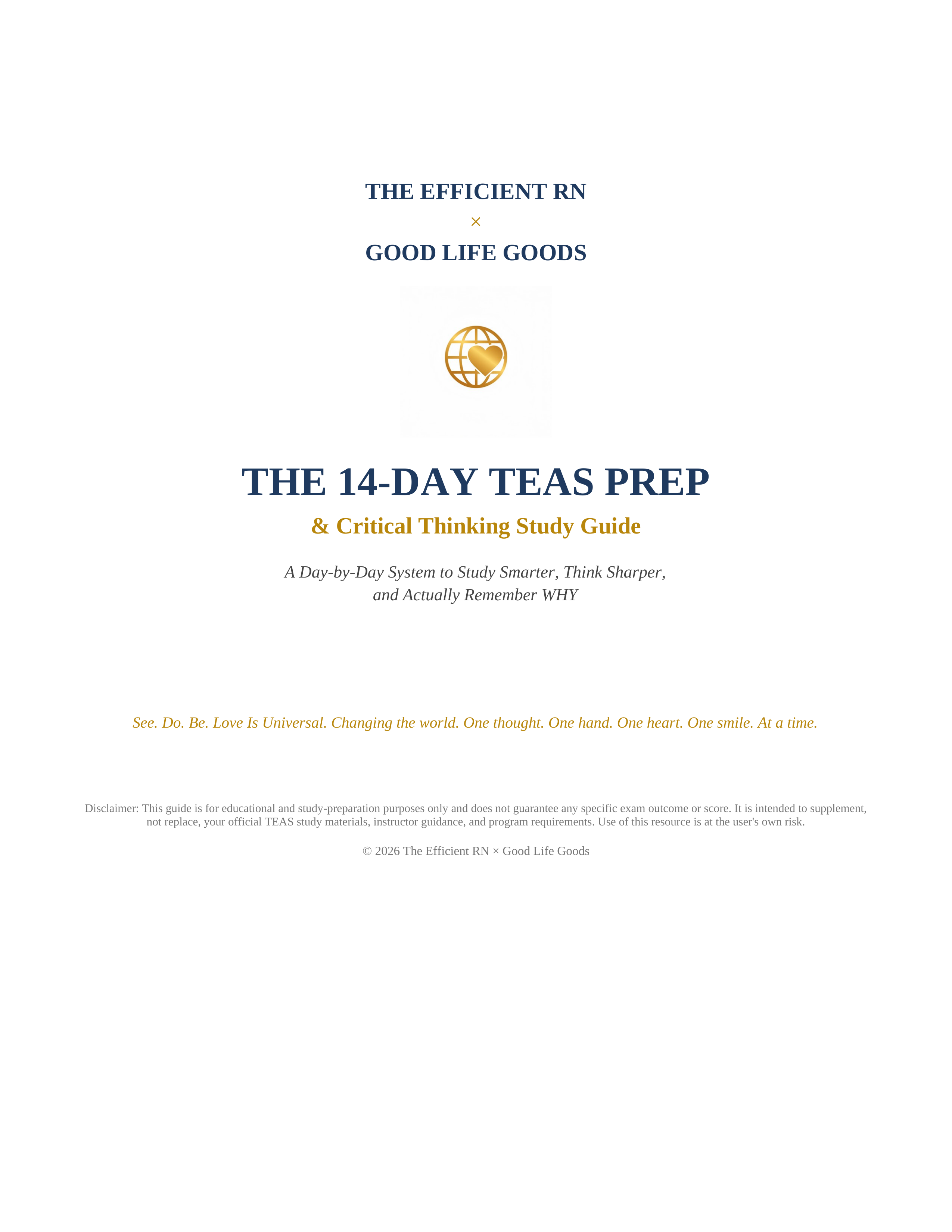 THE 14-DAY TEAS PREP & Critical Thinking Study Guide