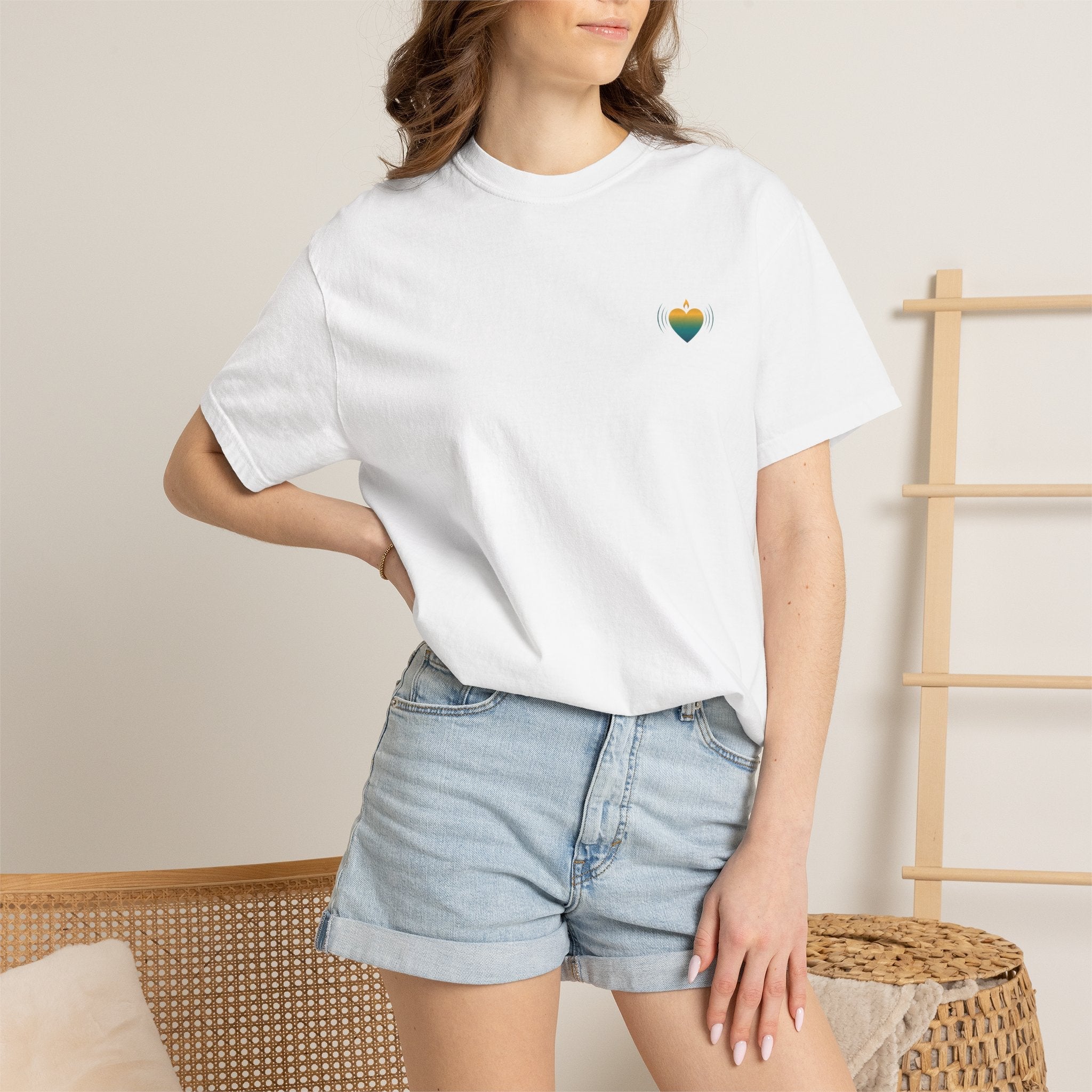Be the Light Heart Candle T-Shirt — Good Life Goods Graphic Tee - Good Life Goods