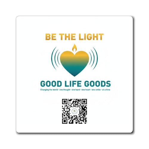 Be the Light Heart Logo Magnet — Good Life Goods QR Refrigerator Magnet - Good Life Goods