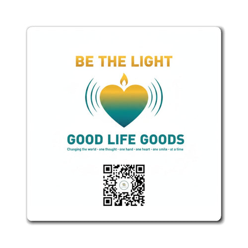 Be the Light Heart Logo Magnet — Good Life Goods QR Refrigerator Magnet - Good Life Goods