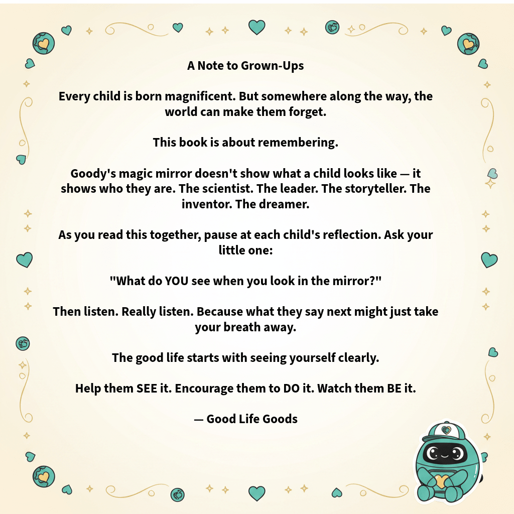 Board Book — "Goody Says SEE. DO. BE." Book 2 of the Goody's Good Life Series - A Children's Diversity & Empowerment Story - Good Life Goods