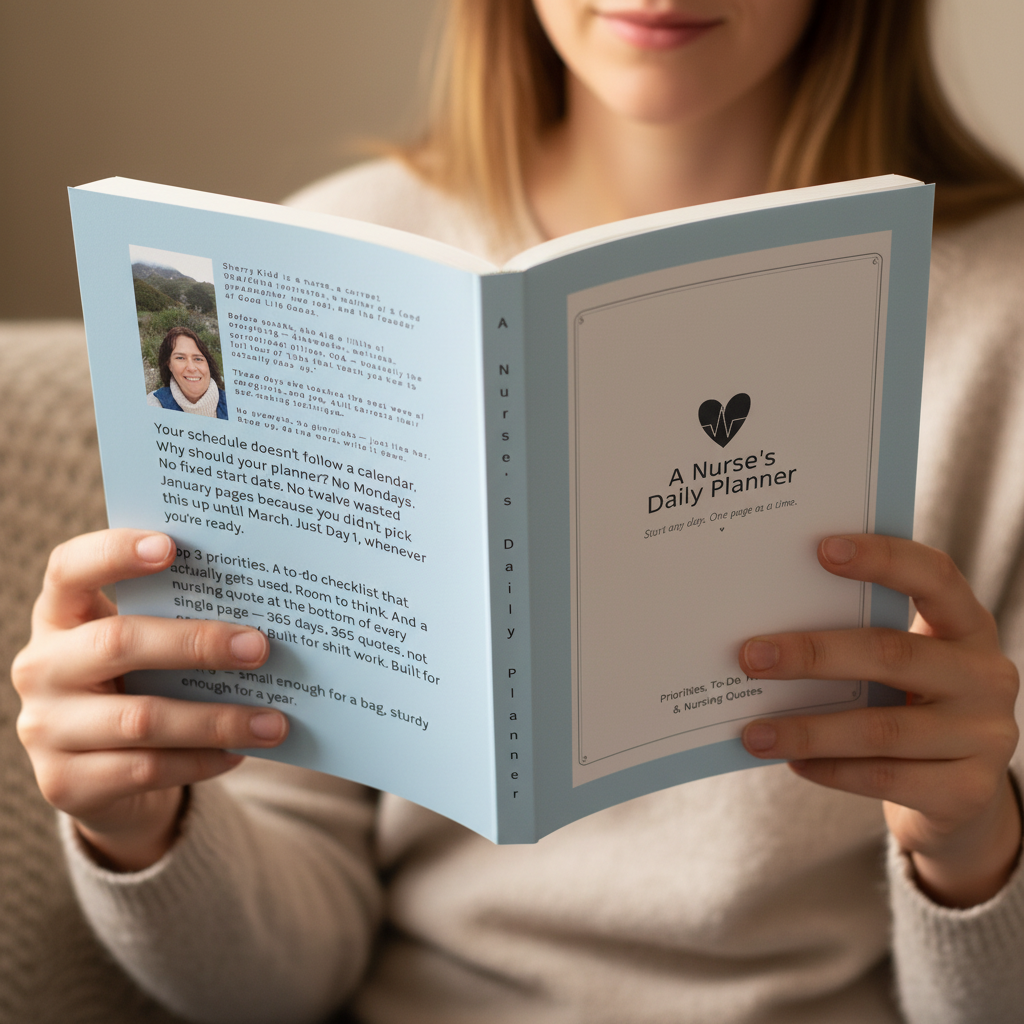 Book Held Open Mockup