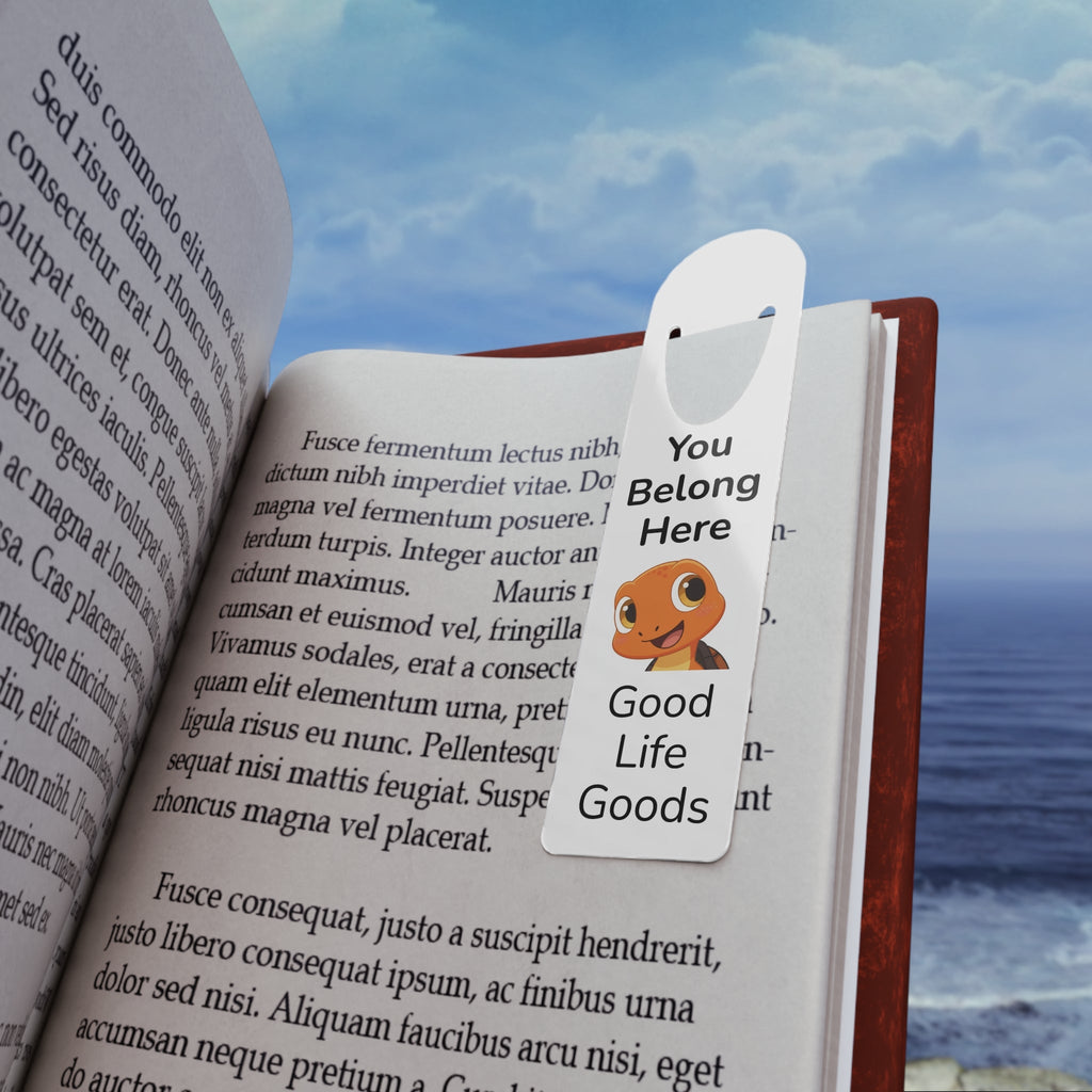 Bookmark — "You Belong Here" Cute Ziggy Character Metal Bookmark - Good Life Goods