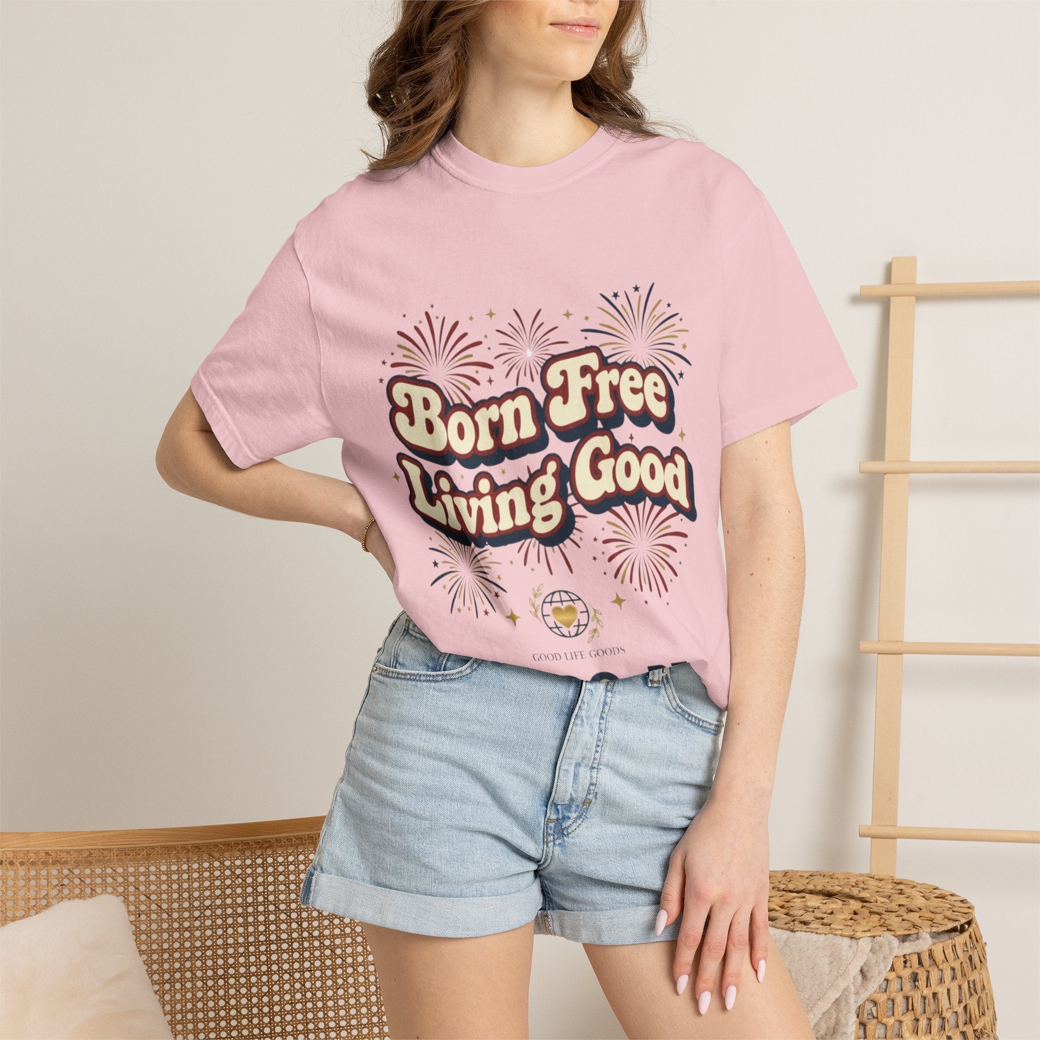 Born Free Living Good T-Shirt — SEE. DO. BE. Graphic Tee - Good Life Goods