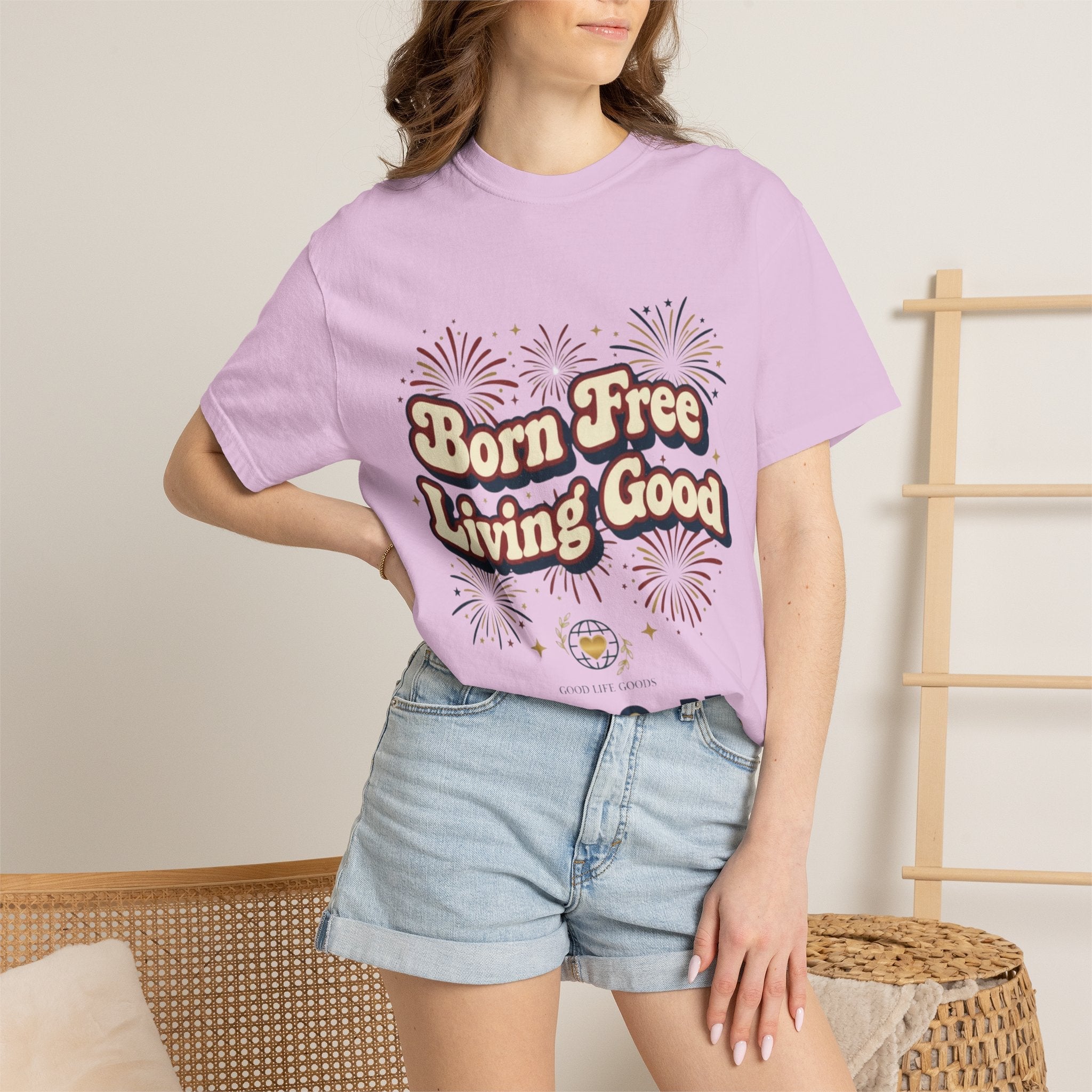 Born Free Living Good T-Shirt — SEE. DO. BE. Graphic Tee - Good Life Goods