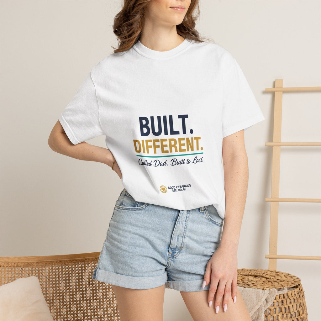Built Different T-Shirt — "Built. Different." Graphic Tee, Casual Motivational Shirt - Good Life Goods