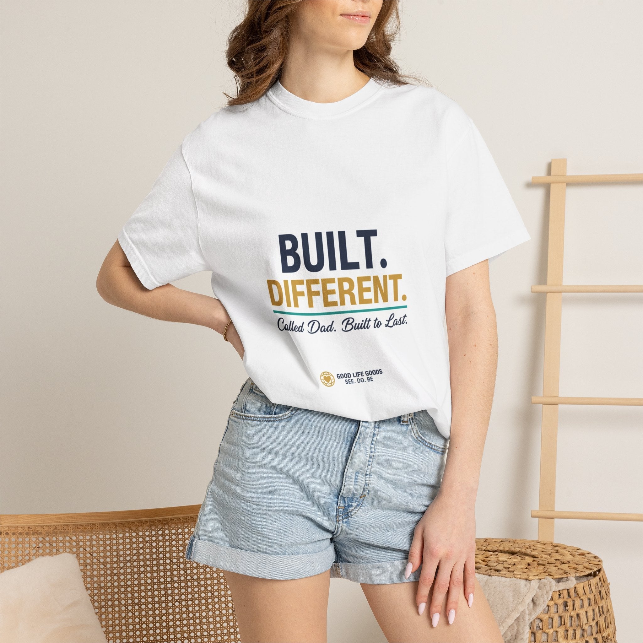 Built Different T-Shirt — "Built. Different." Graphic Tee, Casual Motivational Shirt - Good Life Goods