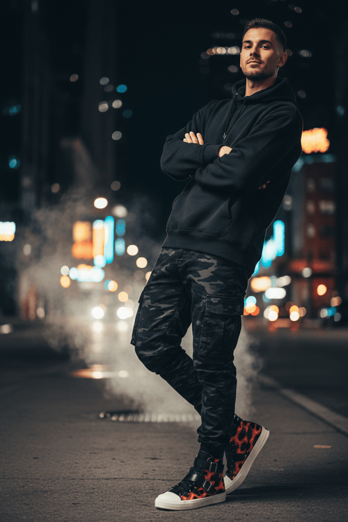 Camo High - Top Sneakers – Bold Streetwear Style - Good Life Goods