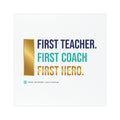 Car Magnet - "First Teacher. First Coach. First Hero." Appreciation Design - Good Life Goods