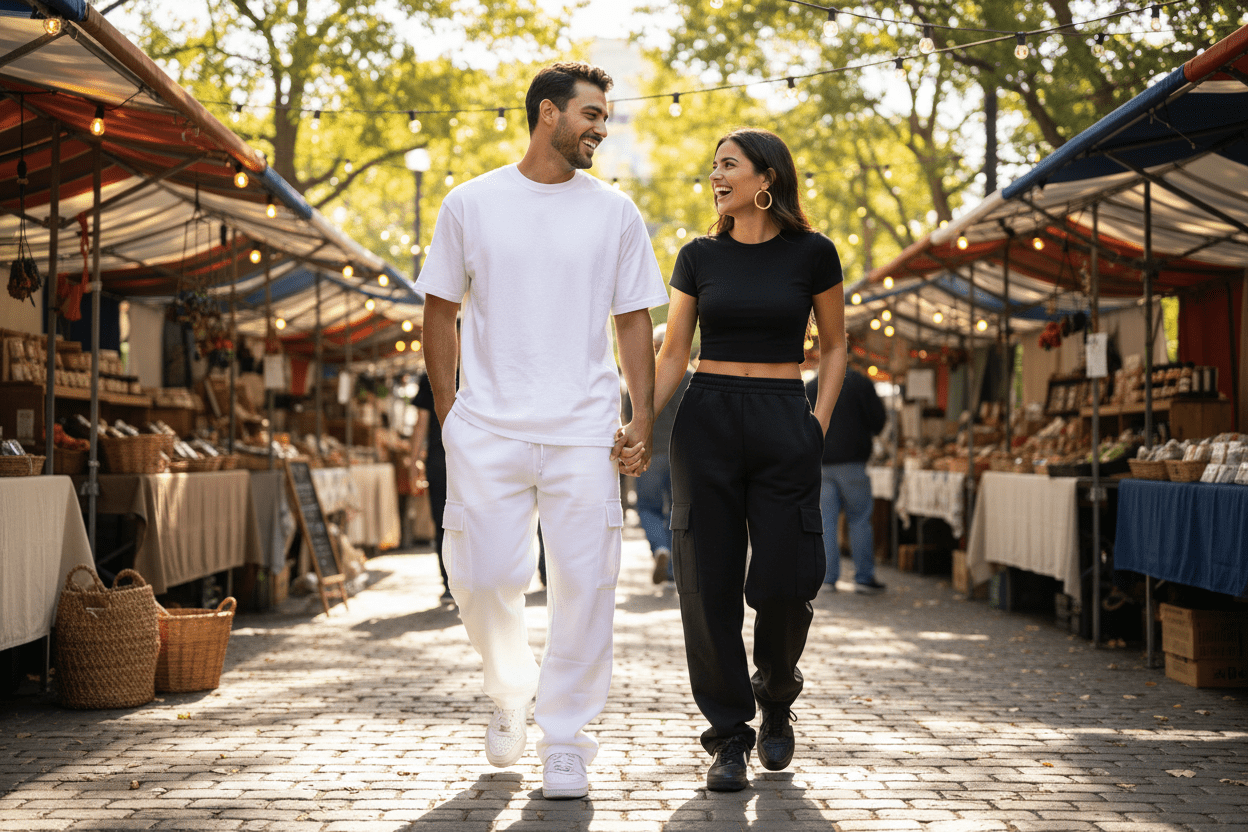 Cargo Sweatpants – Unisex Wide - Leg Fleece - Good Life Goods
