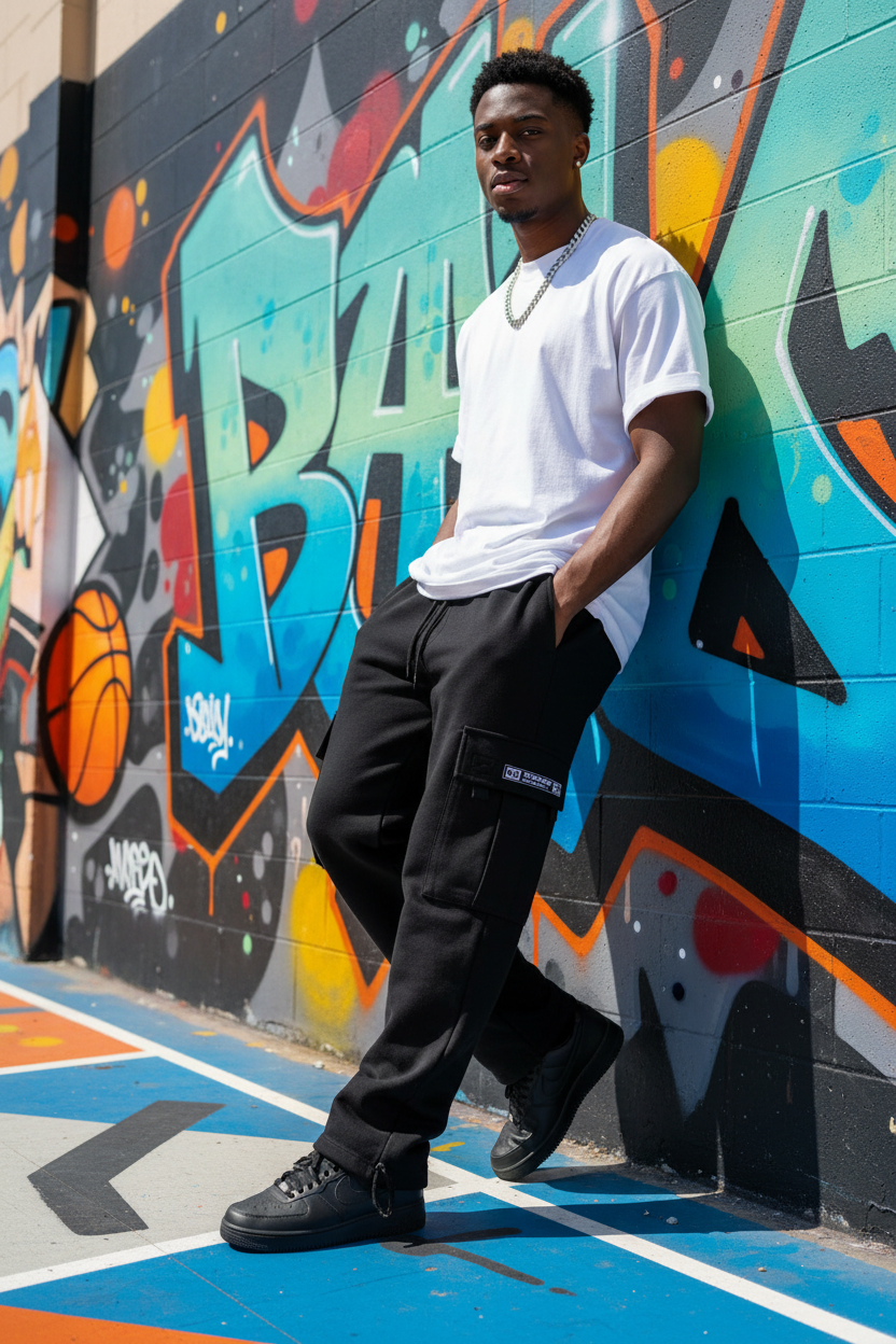 Cargo Sweatpants – Unisex Wide - Leg Fleece - Good Life Goods