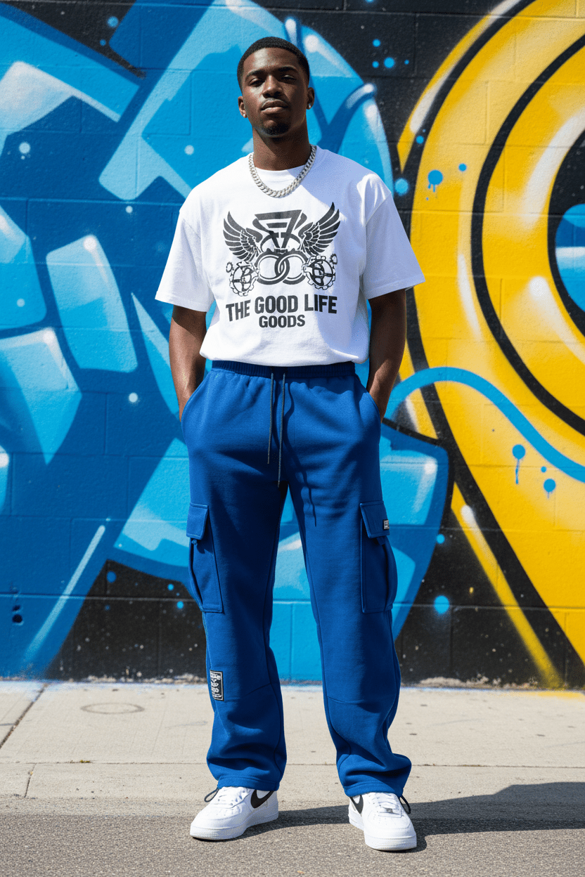 Cargo Sweatpants – Unisex Wide - Leg Fleece - Good Life Goods