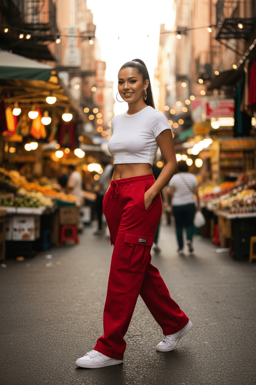 Cargo Sweatpants – Unisex Wide - Leg Fleece - Good Life Goods