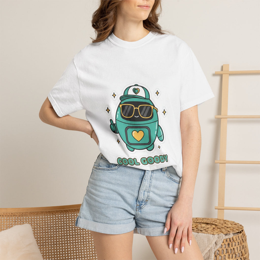 Cool Goody Adult T-Shirt | Goody Universe Sunglasses Robot Graphic Tee - Good Life Goods