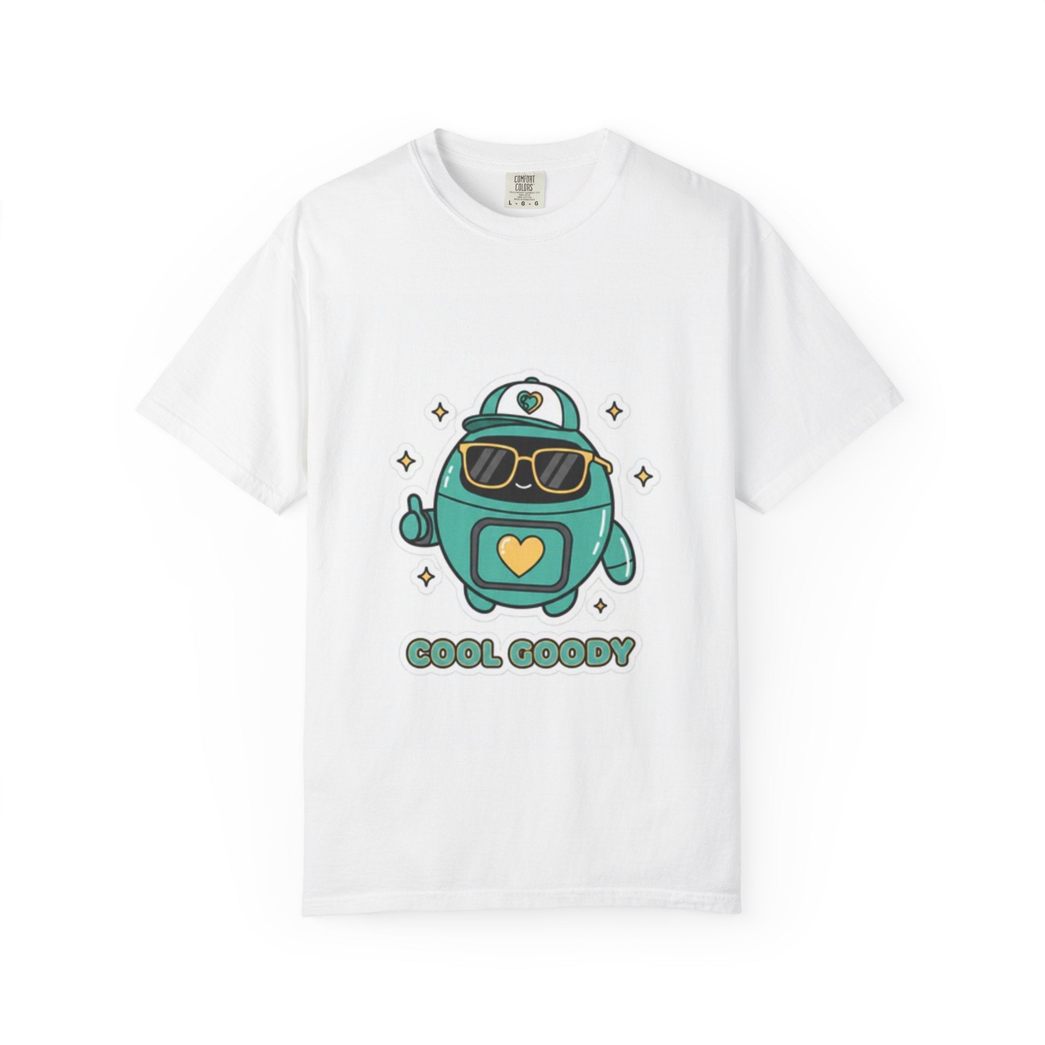 Cool Goody Adult T-Shirt | Goody Universe Sunglasses Robot Graphic Tee - Good Life Goods