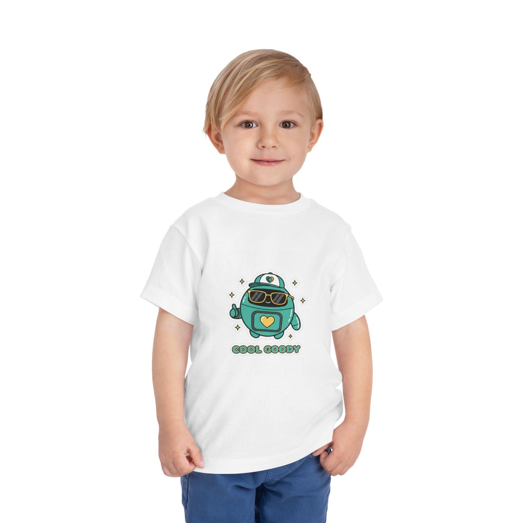 Cool Goody Toddler T-Shirt | Goody Universe Sunglasses Kids Robot Tee - Good Life Goods