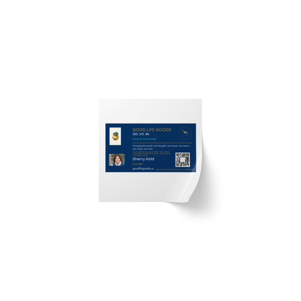 Custom Square Label Sticker Rolls — Personalized Business Address & QR Code Labels - Good Life Goods