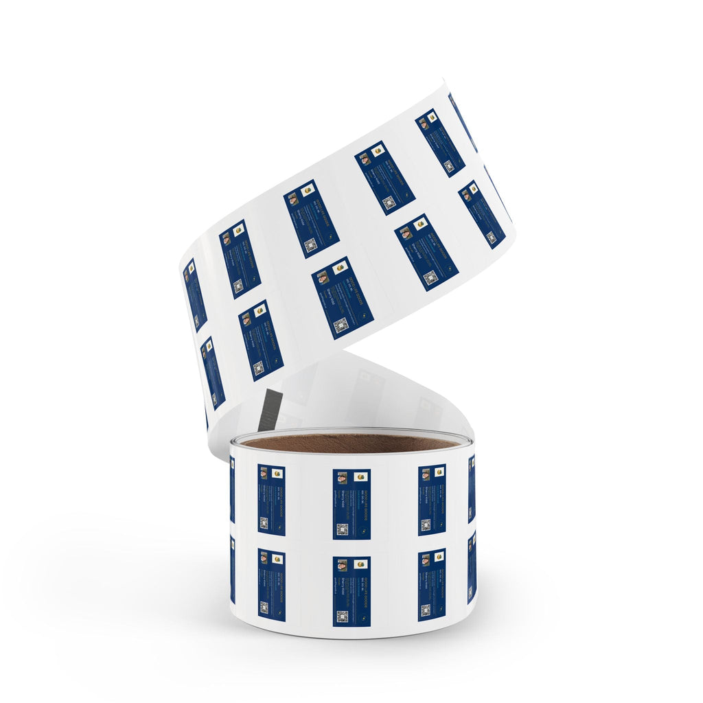Custom Square Label Sticker Rolls — Personalized Business Address & QR Code Labels - Good Life Goods
