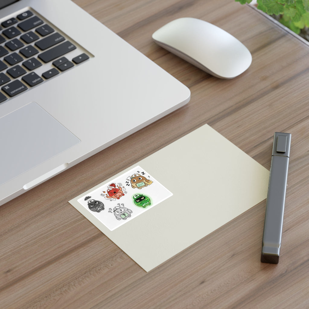 Cute Monster Sticker Sheets — Sleepy & Moody Kawaii Vinyl Stickers - Good Life Goods