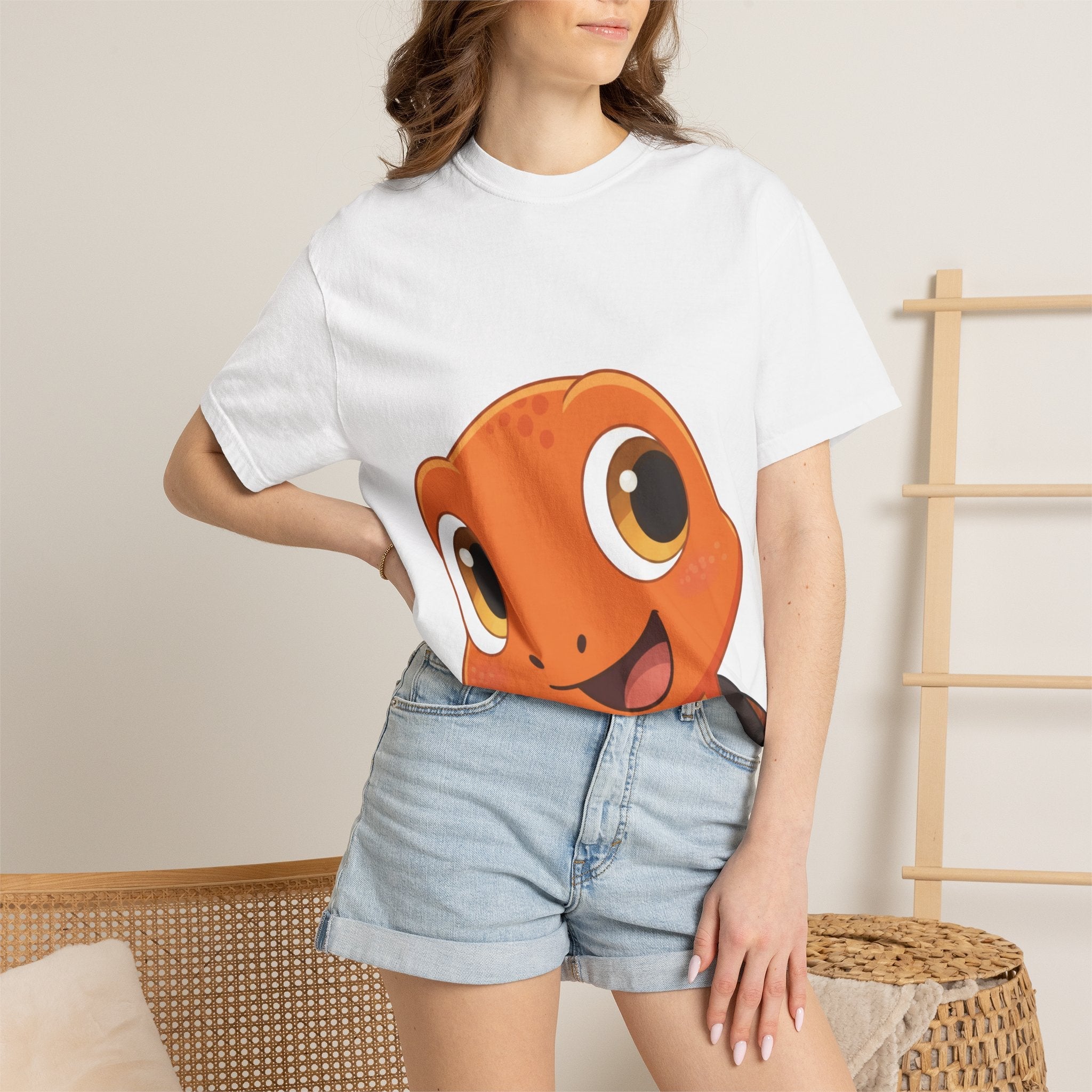 Cute Orange Ziggy T‑Shirt — Smiling Cartoon Tee - Good Life Goods