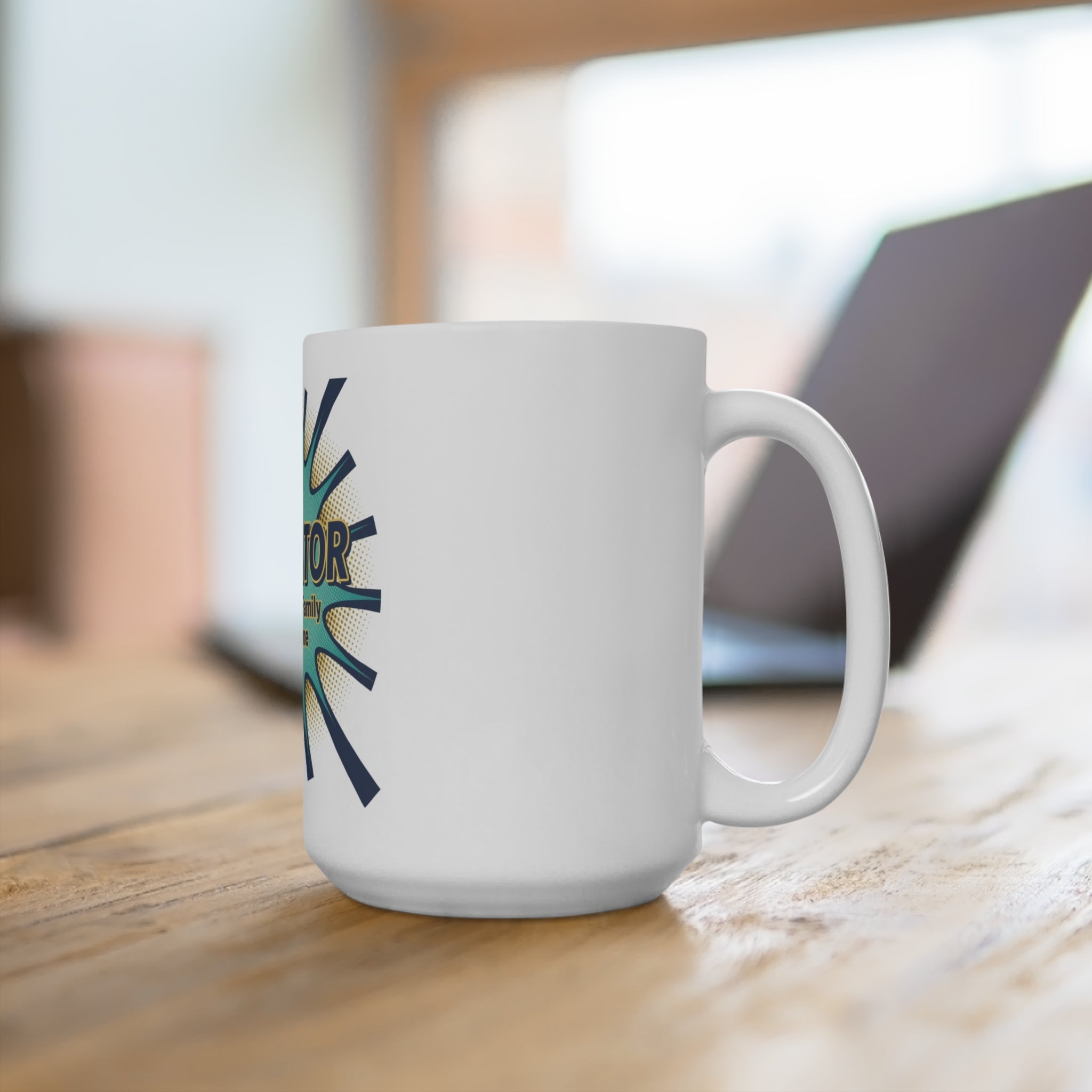 Dadinator 15oz Mug — "Protecting the Family Since Day One" Coffee Cup for Dads, Father’s Day Gift - Good Life Goods