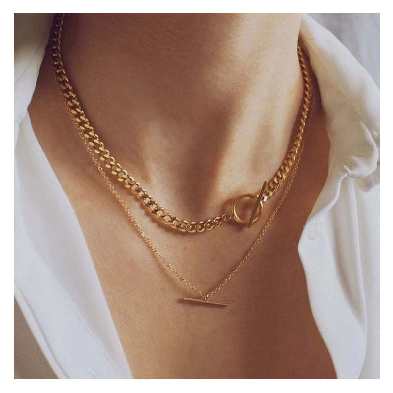 Double Chain Pendant Necklace - Good Life Goods