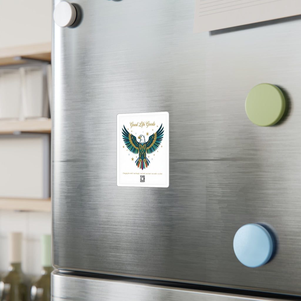 Eagle Kiss-Cut Vinyl Decal — 'Good Life Goods' Patriotic Sticker for Laptops, Water Bottles & Windows - Good Life Goods