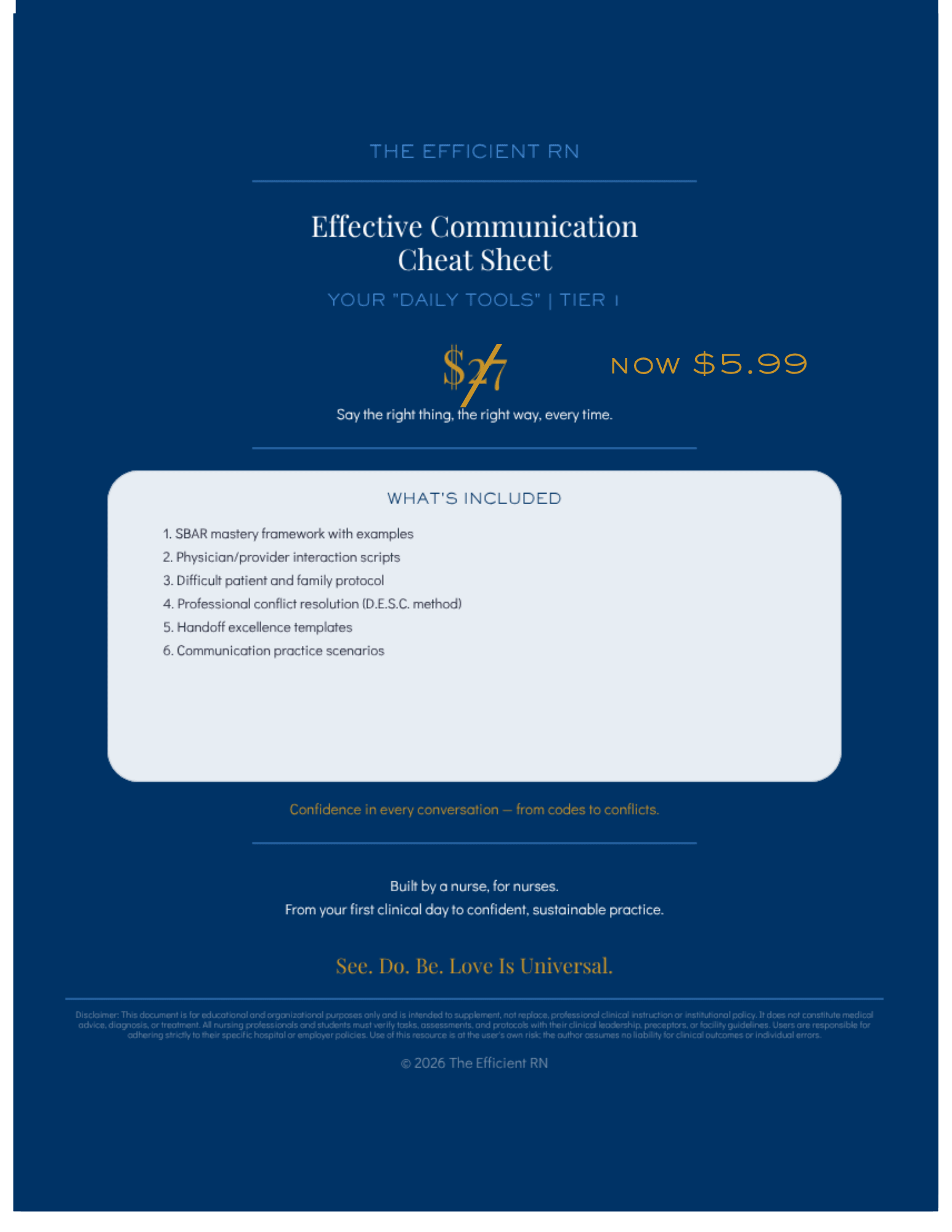 Effective Communication Cheat Sheet — Speak with Authority. Advocate with Confidence. - Good Life Goods