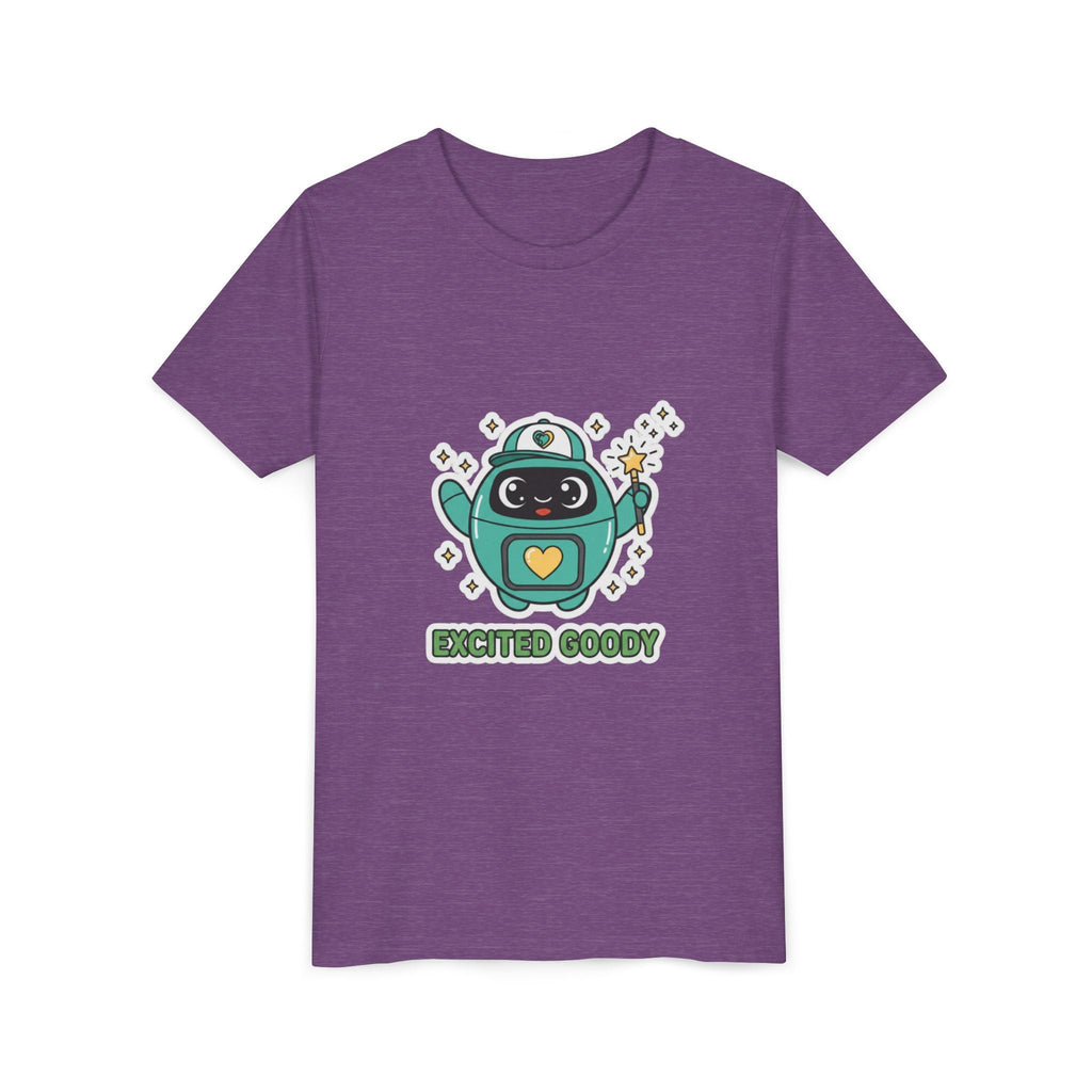 Excited Goody Youth T-Shirt | Goody Universe Magic Wand Kids Robot Tee - Good Life Goods