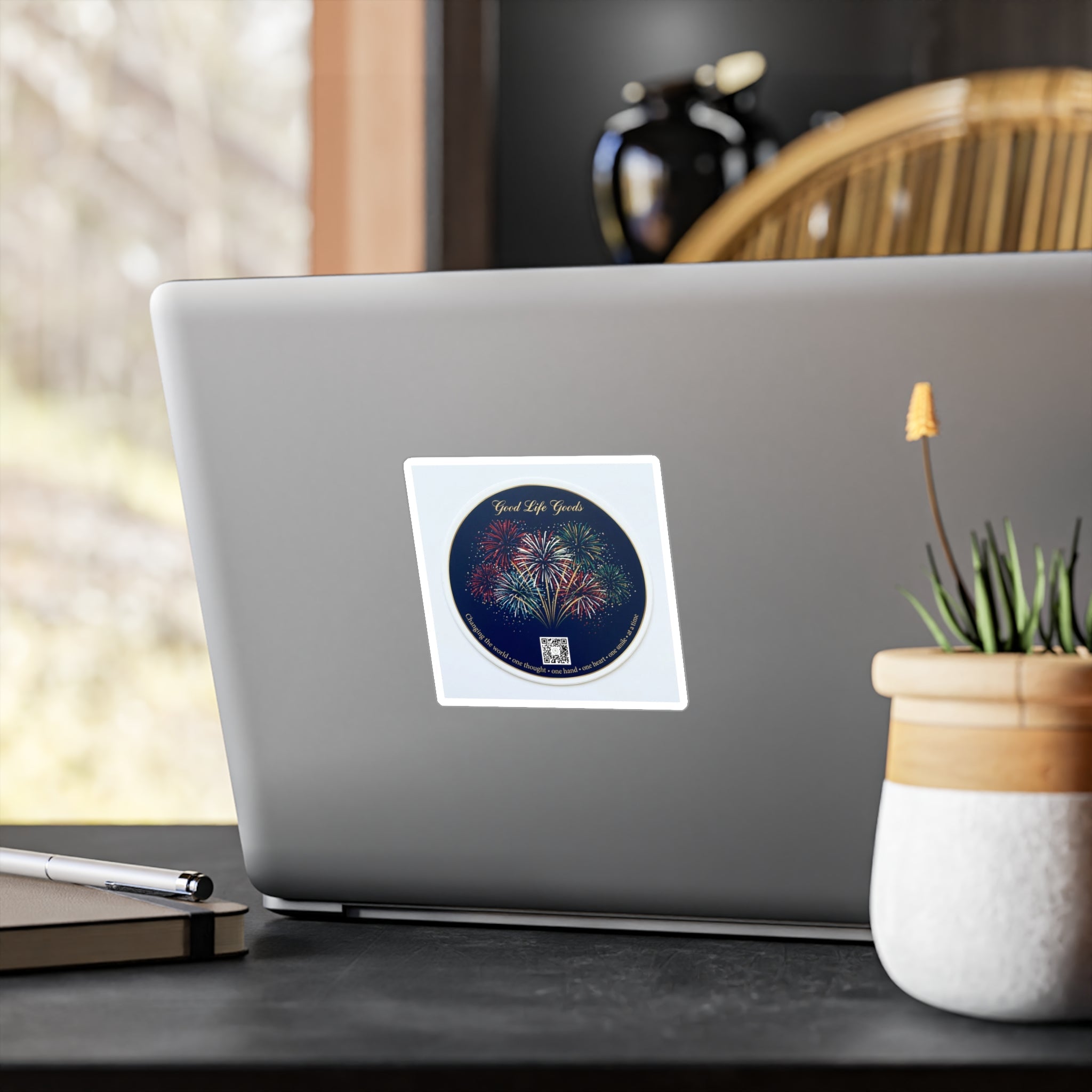 Fireworks Kiss-Cut Vinyl Sticker — 'Good Life Goods' Decorative Decal - Good Life Goods