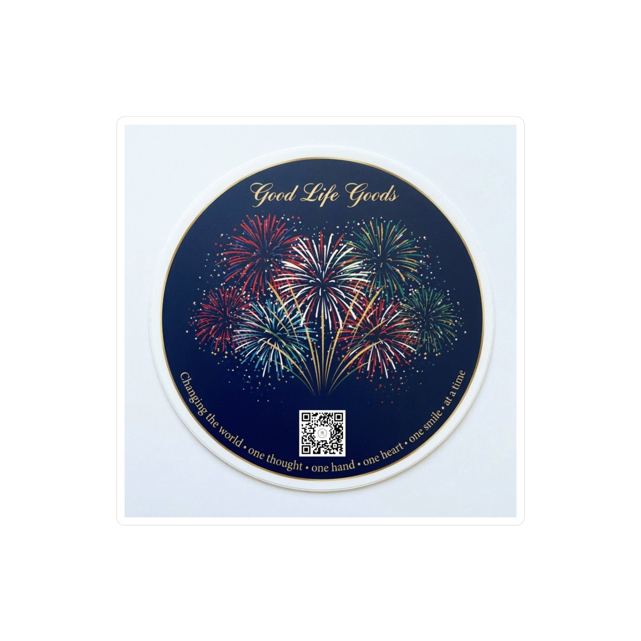 Fireworks Kiss-Cut Vinyl Sticker — 'Good Life Goods' Decorative Decal - Good Life Goods