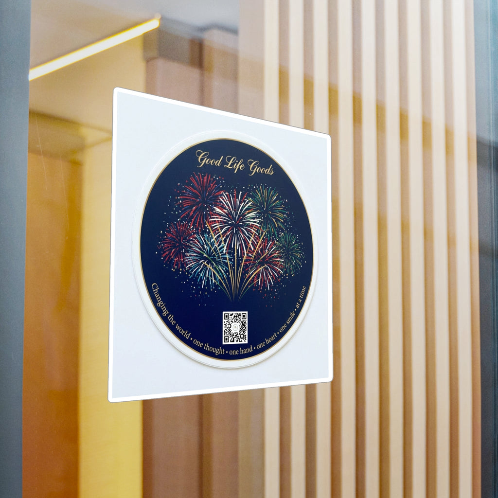Fireworks Kiss-Cut Vinyl Sticker — 'Good Life Goods' Decorative Decal - Good Life Goods