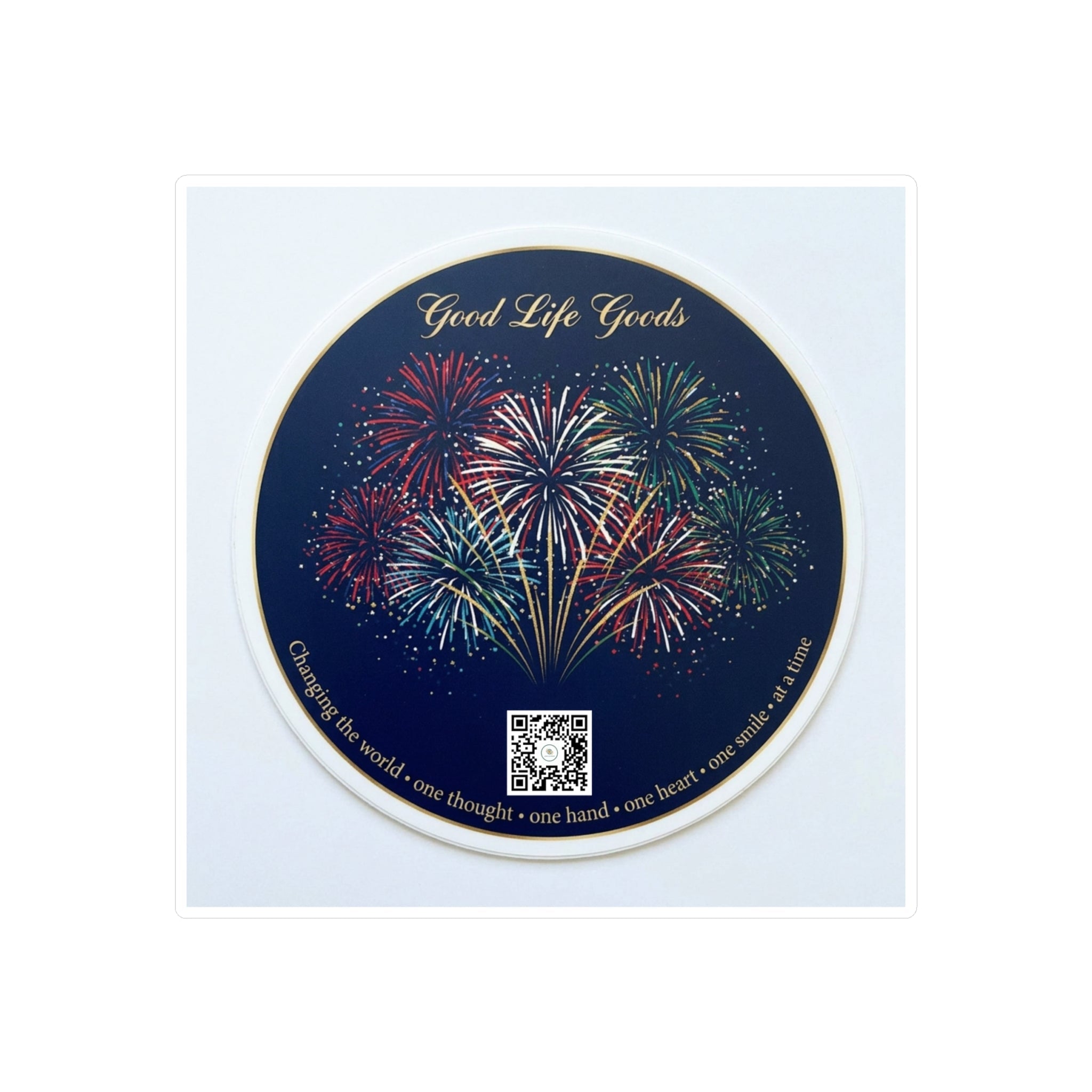 Fireworks Kiss-Cut Vinyl Sticker — 'Good Life Goods' Decorative Decal - Good Life Goods