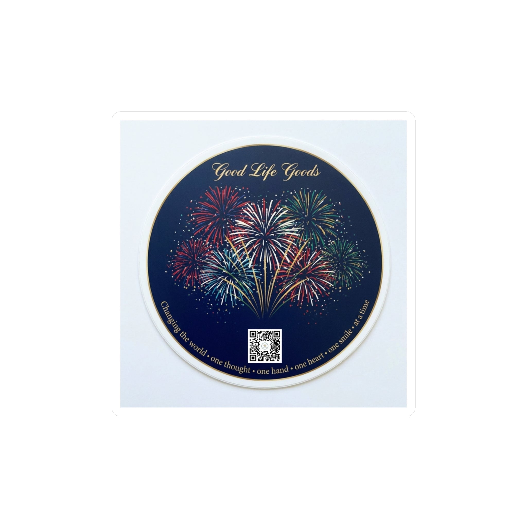 Fireworks Kiss-Cut Vinyl Sticker — 'Good Life Goods' Decorative Decal - Good Life Goods