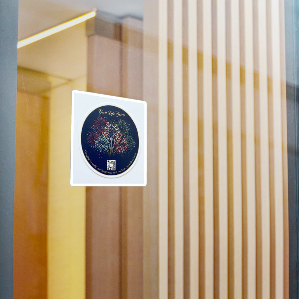Fireworks Kiss-Cut Vinyl Sticker — 'Good Life Goods' Decorative Decal - Good Life Goods