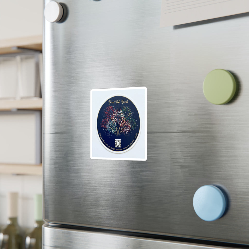 Fireworks Kiss-Cut Vinyl Sticker — 'Good Life Goods' Decorative Decal - Good Life Goods