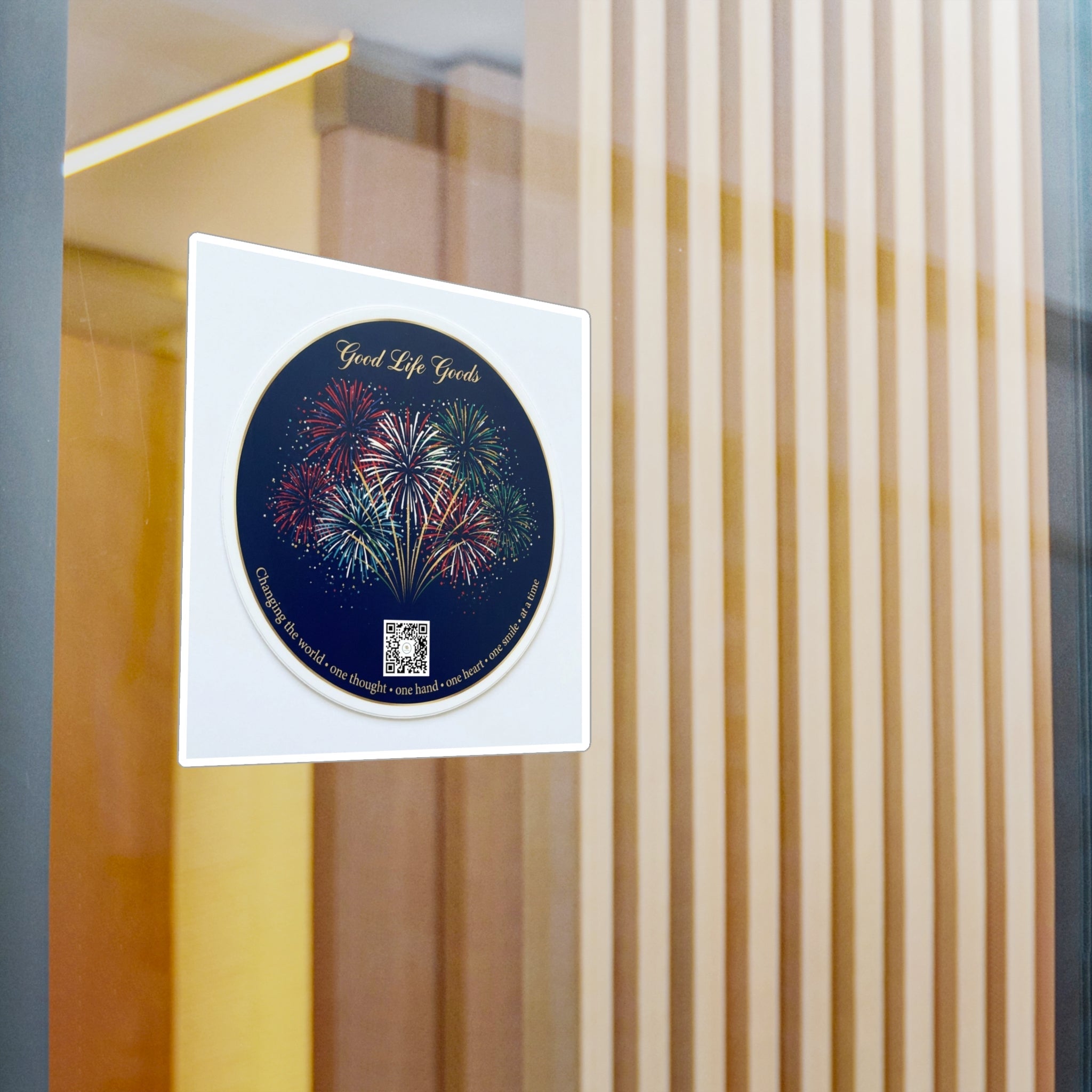 Fireworks Kiss-Cut Vinyl Sticker — 'Good Life Goods' Decorative Decal - Good Life Goods
