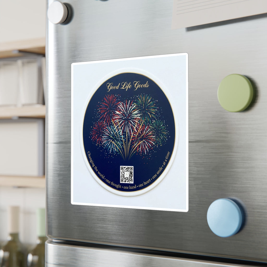 Fireworks Kiss-Cut Vinyl Sticker — 'Good Life Goods' Decorative Decal - Good Life Goods