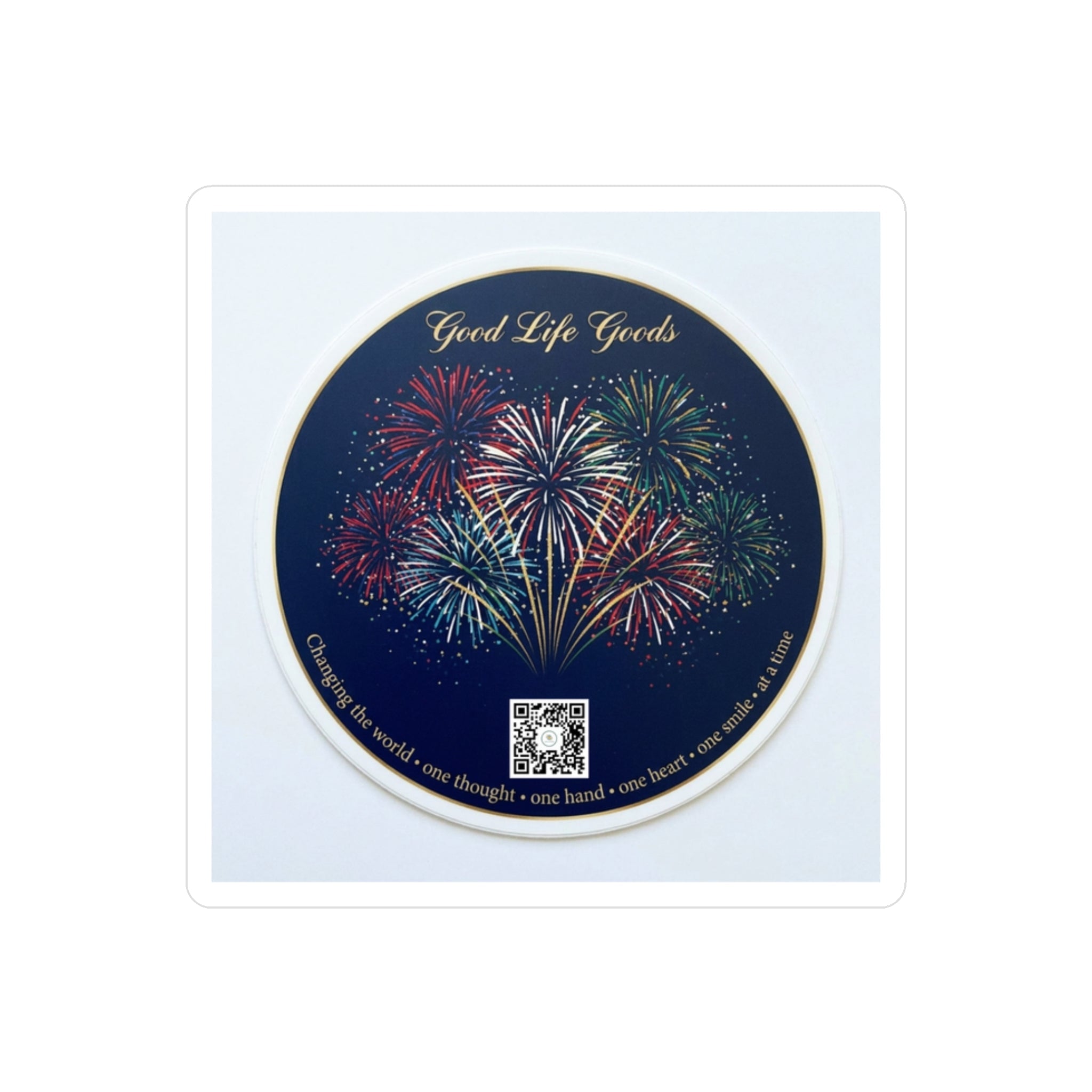 Fireworks Kiss-Cut Vinyl Sticker — 'Good Life Goods' Decorative Decal - Good Life Goods